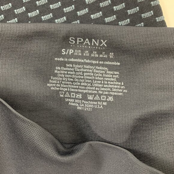 Spanx Blue Seamless Leggings Small Shapewear Slimming Yoga Workout Casual - Picture 5 of 5